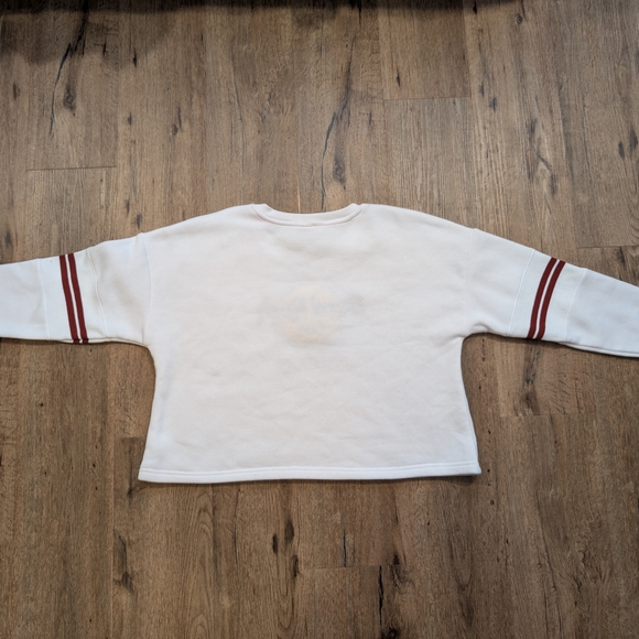 Hard Rock Cafe White Sweatshirt with Red Accents - Picture 2 of 3